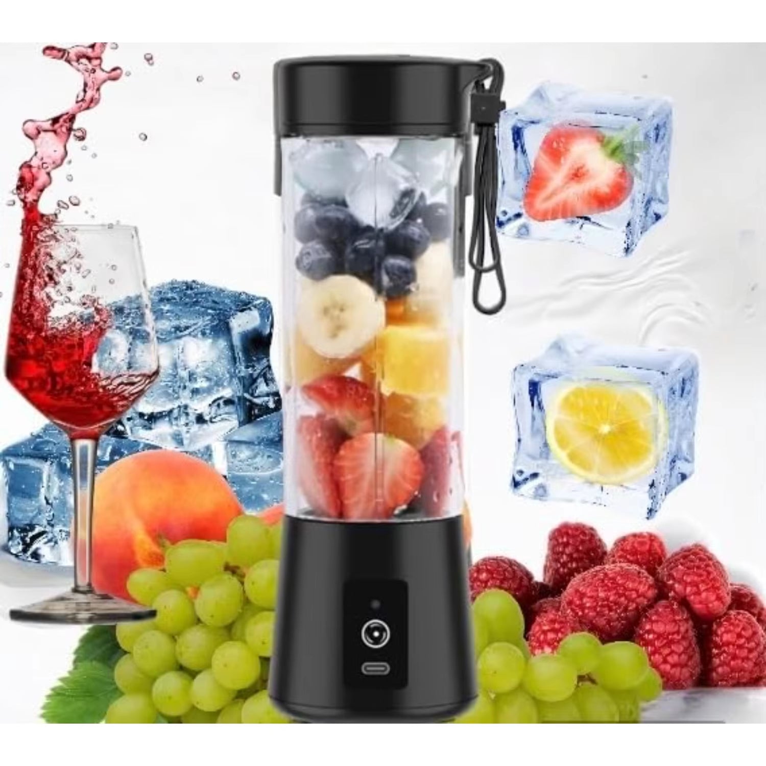 Portable Blender, Mini Personal Blender for Smoothies USB Rechargeable on the Go Mixer Blender Personal Size Rechargeable USB,